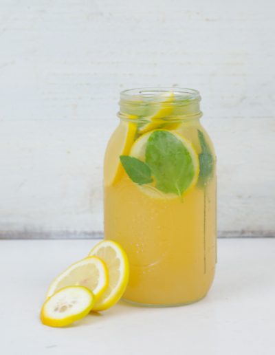 mint lemon iced tea