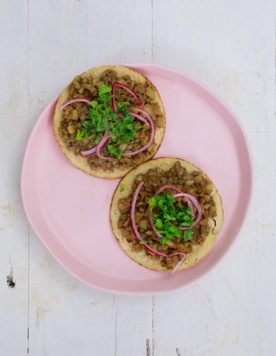 lentil tostadas